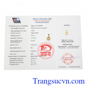 Sản phẩm bảo hành uy tín, giao hàng toàn quốc. Mặt dây ngọc trai rạng ngời