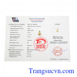 Chính vì vậy mà những sản phẩm trang sức ngọc trai luôn được các chị em yêu thích và lựa chọn. Mặt dây ngọc trai vàng tinh tế