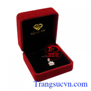 Mặt dây vàng hồng trang nhã