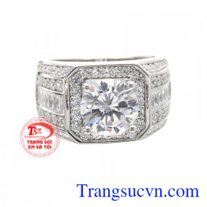 Nhẫn nam bạc bền đẹp, chất lượng, chế tác theo yêu cầu, giao hàng nhanh toàn quốc.