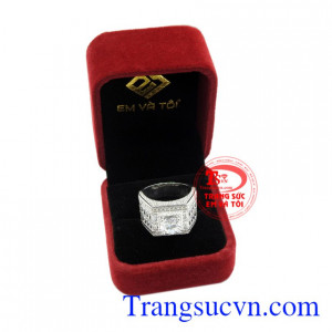 Nhẫn bạc nam sành điệu