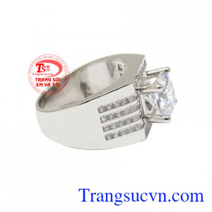 Nhẫn bạc nam thời thượng xu hướng.