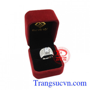 Nhẫn bạc nam thời thượng