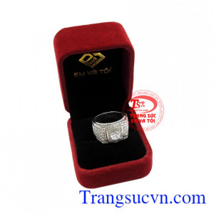 Nhẫn bạc nam thương hiệu