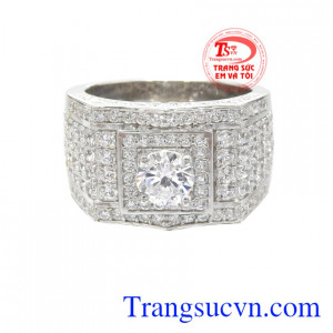 Nhẫn bạc nam chất lượng cao, kiểu dáng độc đáo là món quà tặng ý nghĩa cho người bạn yêu thương.