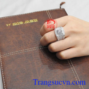 Nhẫn bạc nam tinh tế