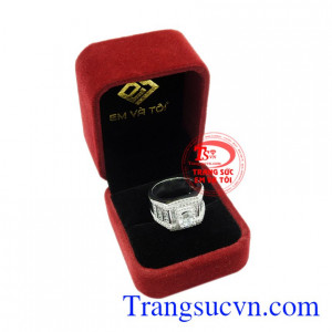 Nhẫn bạc nam tinh tế