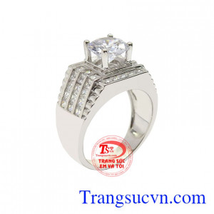 Nhẫn bạc quý ông lịch lãm là sự lựa chọn tuyệt vời cho phái mạnh hiện đại.