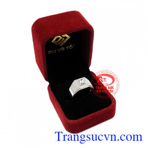 Nhẫn nam bạc cá tính