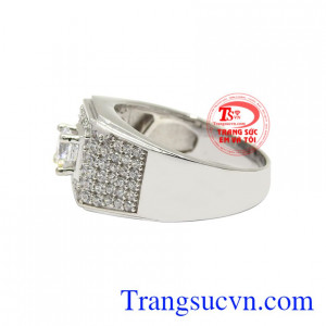 Nhẫn nam bạc bền đẹp, chất lượng, chế tác theo yêu cầu khách hàng.