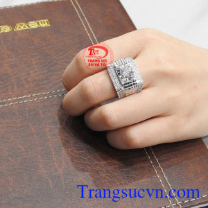 Nhẫn nam bạc đẳng cấp phái mạnh