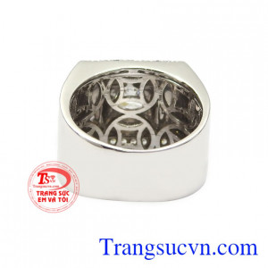Nhẫn nam bạc đẳng cấp phái mạnh nam tính.