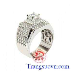 Nhẫn nam bạc danh vọng bền đẹp, chất lượng, chế tác bằng bạc 925 cao cấp.