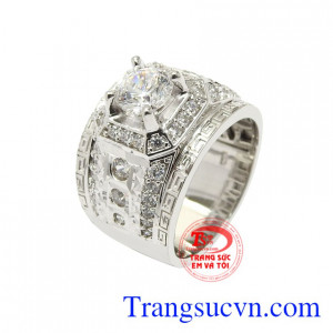 Sản phẩm thiết kế độc đáo, xi vàng trắng sáng bóng càng tôn lên sự cao cấp và tinh tế trong từng đường nét.