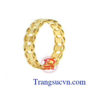Nhẫn nam kim tiền tài lộc