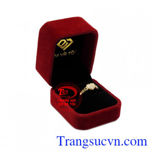 Nhẫn nữ trái tim dễ thương chất lượng.