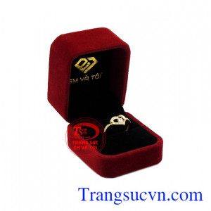 Nhẫn nữ trái tim rạng ngời