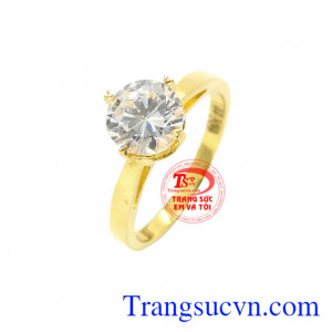 Nhẫn nữ vàng màu duyên dáng sự lựa chọn hoàn hảo để làm quà tặng.