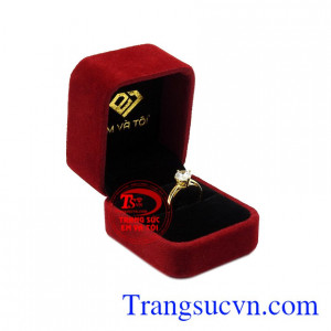Nhẫn nữ vàng màu duyên dáng