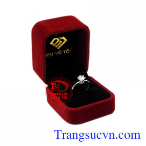 Nhẫn nữ vàng trắng rạng ngời