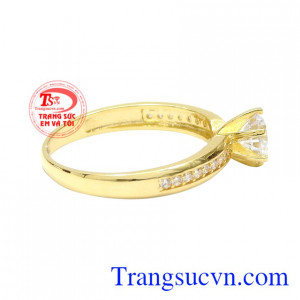 Nhẫn vàng tây phái đẹp tinh tế.