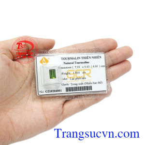 Đá tourmaline thiên nhiên chuẩn chất lượng, có giấy kiểm định đá quý. Tourmaline thiên nhiên lục đẹp