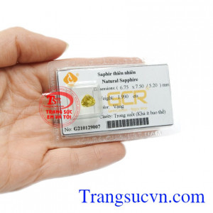 Đá Sapphire vàng giúp làm sạch cơ thể, điều hòa hoạt động của bạch huyết, và còn mang đến nhiều điều may mắn đến cho người dùng.