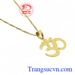 Bộ mặt dây chữ độc đáo hiện đại thanh toán an toàn.