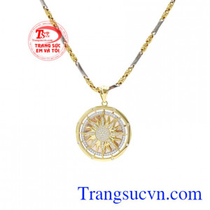 Bộ mặt dây vàng hào quang đẹp.