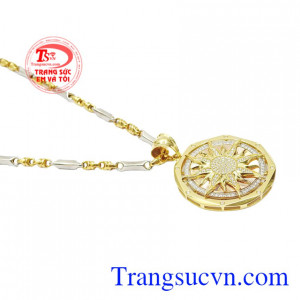 Bộ mặt dây vàng hào quang thời thượng thanh toán an toàn.