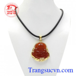 Bộ phật di lặc mã não thiên nhiên