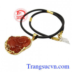 Bộ phật di lặc mã não thiên nhiên