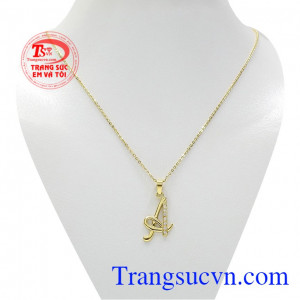 Bộ trang sức chữ A tinh tế