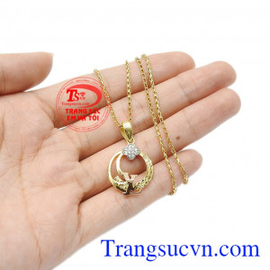 Bộ trang sức đẹp vàng tây nhận đặt chế tác theo yêu cầu. 