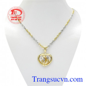 Bộ trang sức hạnh phúc vàng tây