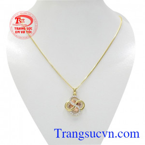 Bộ trang sức may mắn vàng tây