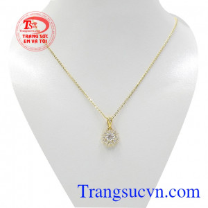 Bộ trang sức nữ vàng tây lấp lánh