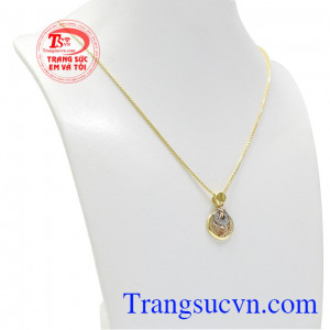 Bộ trang sức nữ vàng tây sang trọng thiết kế ấn tượng, tinh tế.