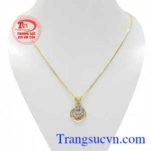 Bộ trang sức nữ vàng tây sang trọng