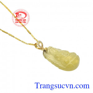 Bộ trang sức thạch anh vàng phật bà