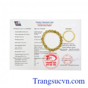 Chuỗi tay thạch anh tóc 9mm đẹp