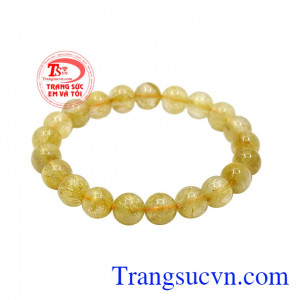 Chuỗi tay thạch anh tóc 9mm đẹp