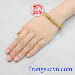 Chuỗi thạch anh tóc 7mm tài lộc