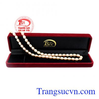 Chuỗi vòng ngọc trai hồng