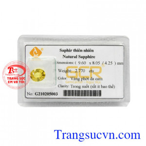 Đá sapphire thiên nhiên đại cát phù hợp cho cả nam lẫn nữ.