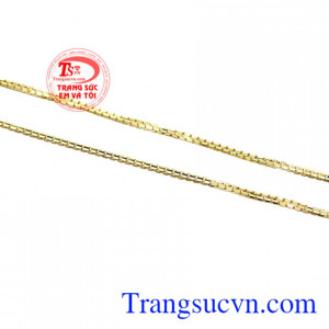 Dây chuyền 18k Italy bền đẹp nữ tính.