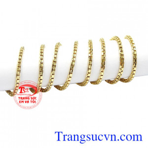 Dây chuyền 18k Italy bền đẹp tinh tế.