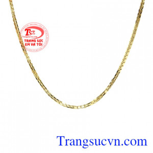 Dây chuyền 18k Italy bền đẹp sáng bóng.