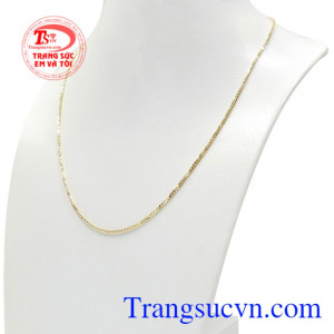 Dây chuyền 18k Italy bền đẹp nhận đặt chế tác theo yêu cầu của khách hàng.