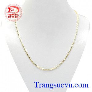 Dây chuyền 18k Italy bền đẹp, dây chuyền vàng tây nhập khẩu, thích hợp với cả man và nữ, chất lượng đảm bảo, có giấy chứng nhận vàng, thu mua vĩnh viễn.